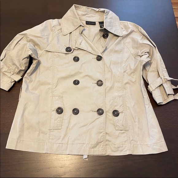 New York & Company Jackets & Blazers - New York & Company Tan Short Sleeve Trench Coat
